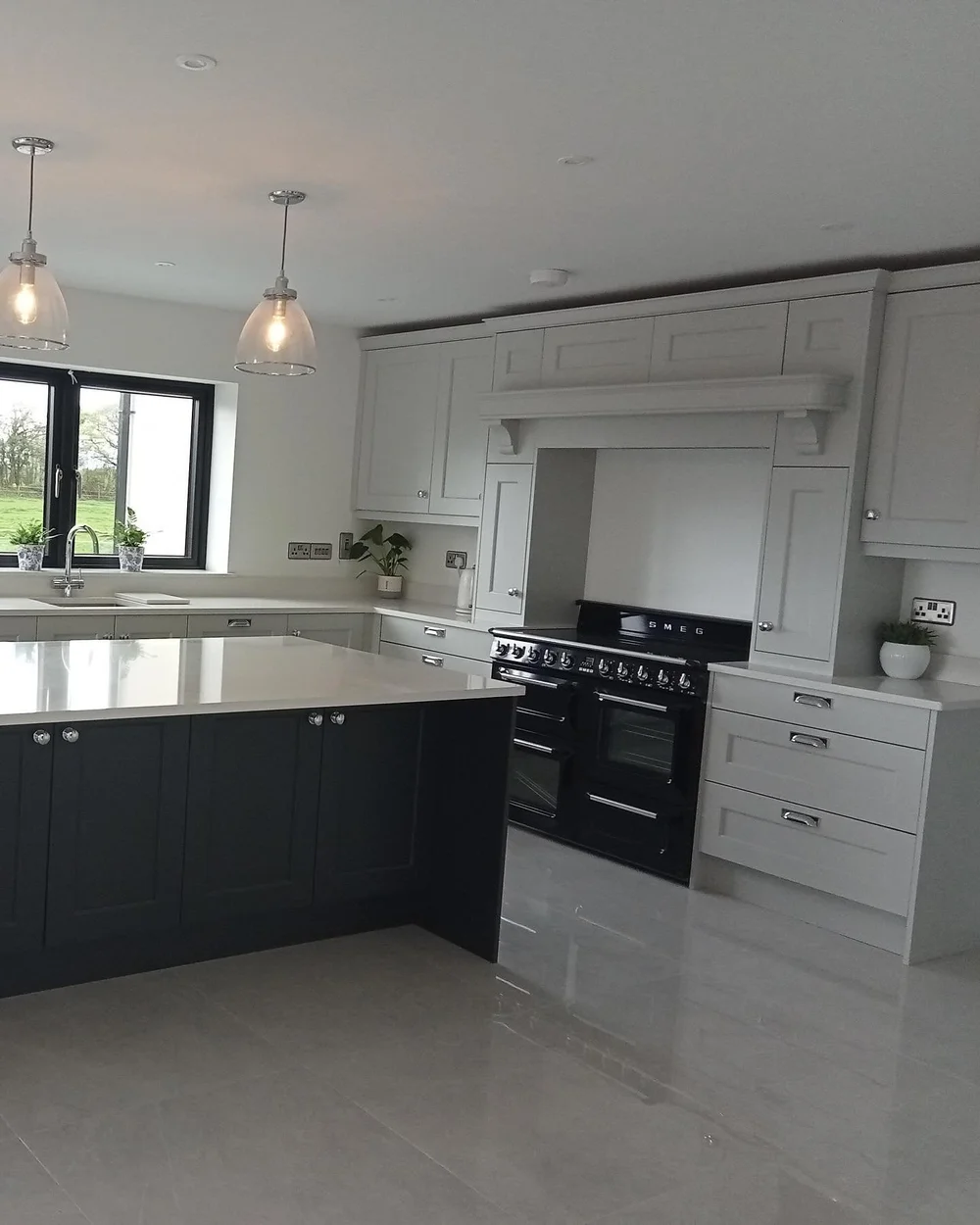 Dakota Solid Wood in Light Grey & Graphite — customer project photograph