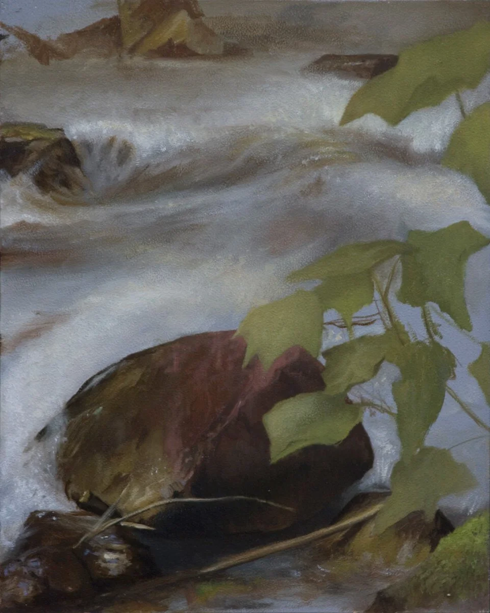 Rock And Water, by Travis Seymour, Oil on panel