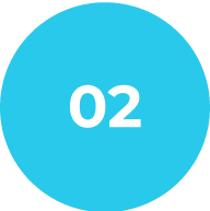 Number one with a light blue circle in the background