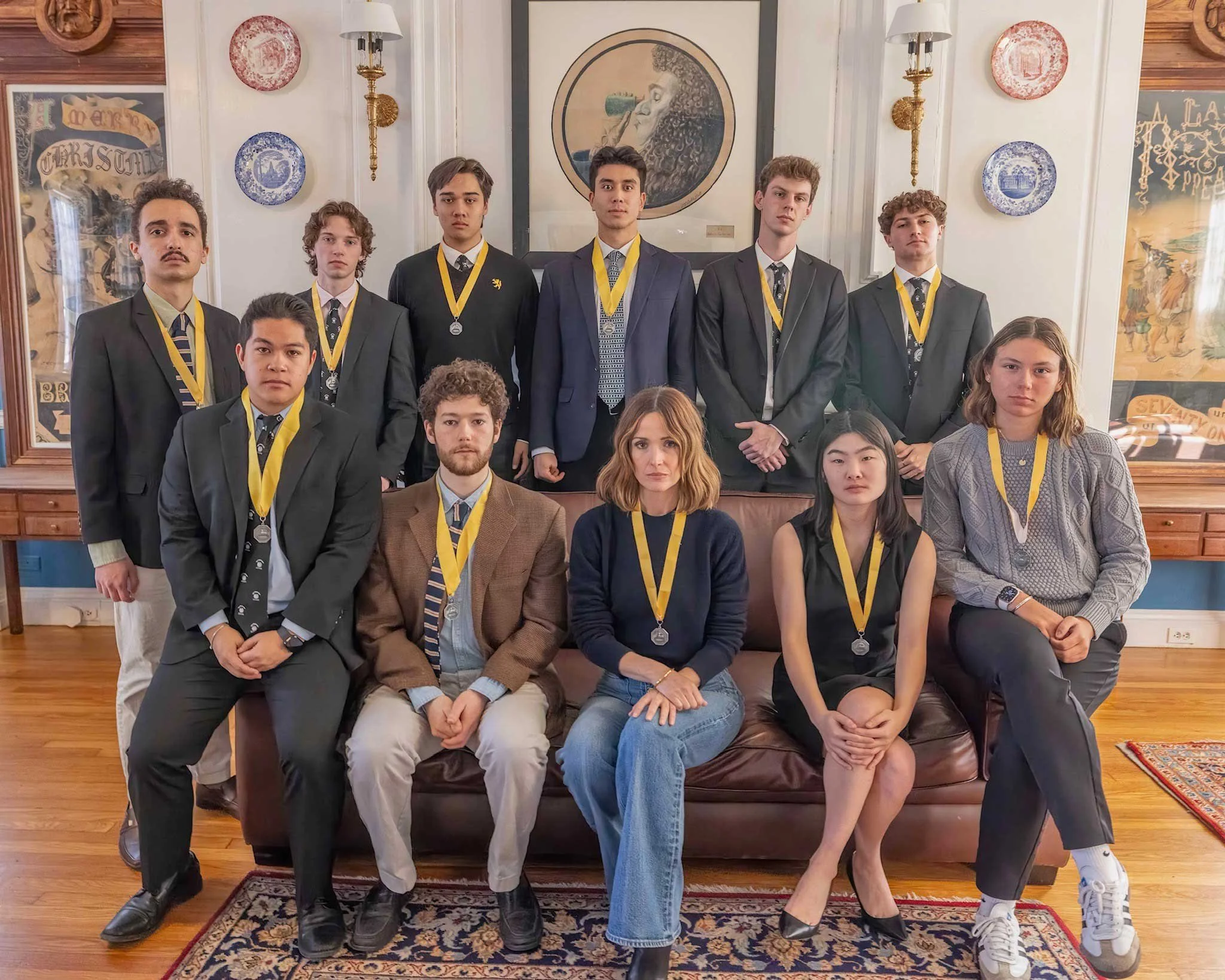 2026 Hasty Pudding Woman of the Year band photo, used here as placeholder imagery for Sofia's 2026 season.