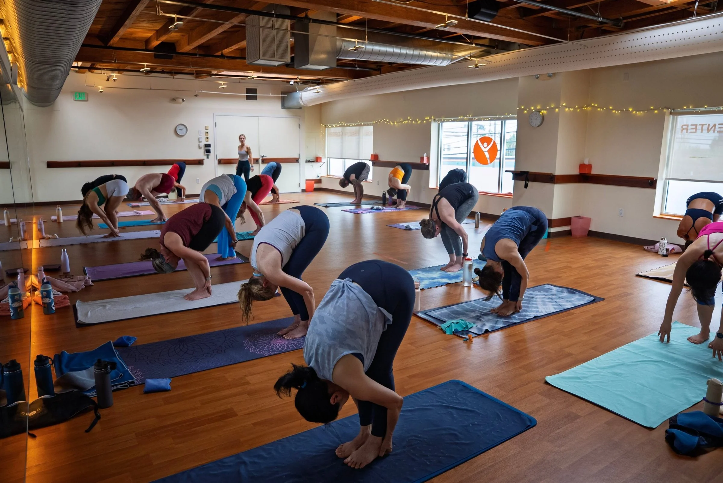 A full HOT26+ class in the purpose-built hot room at Yoga Health Center