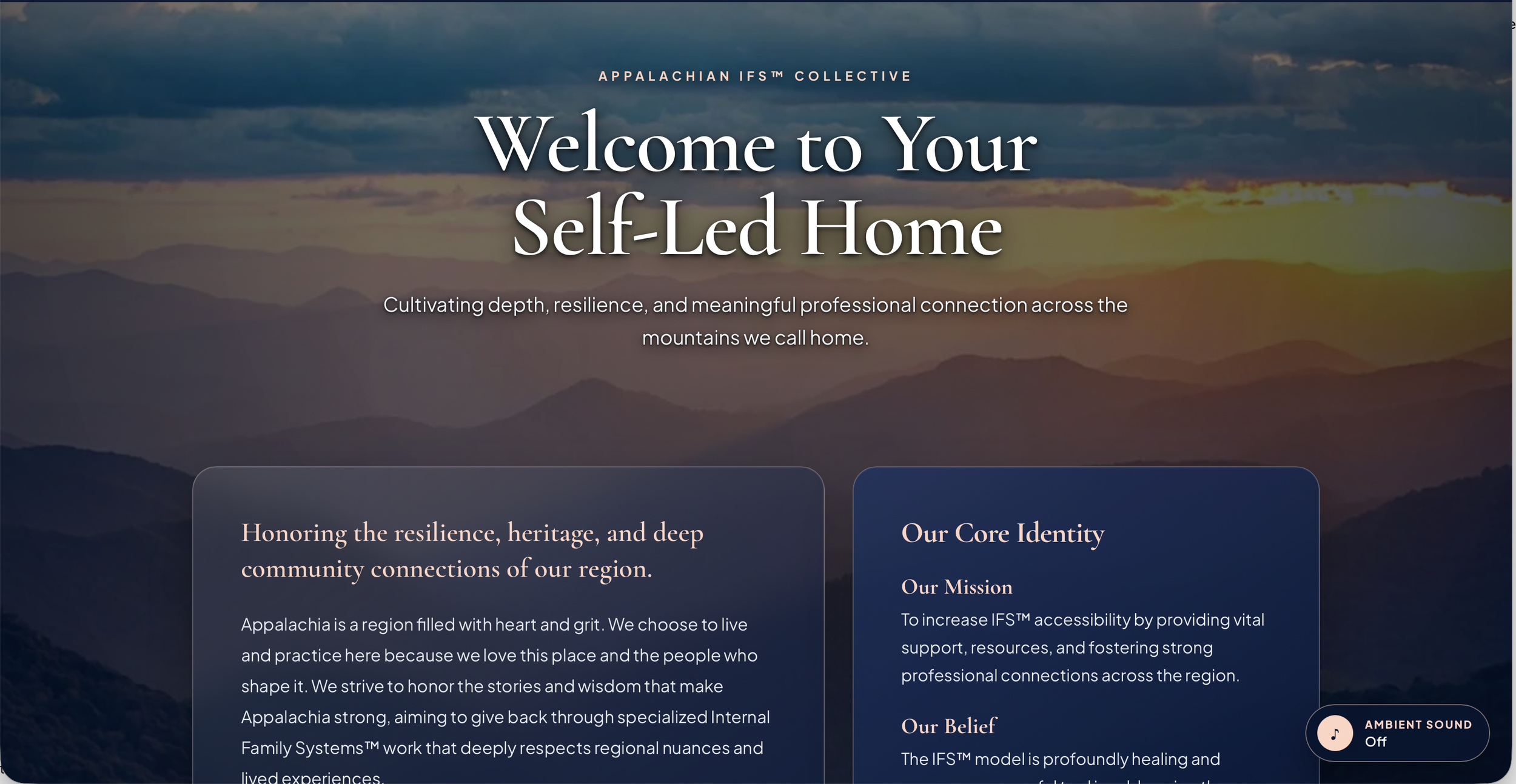 Self-Led Collective website