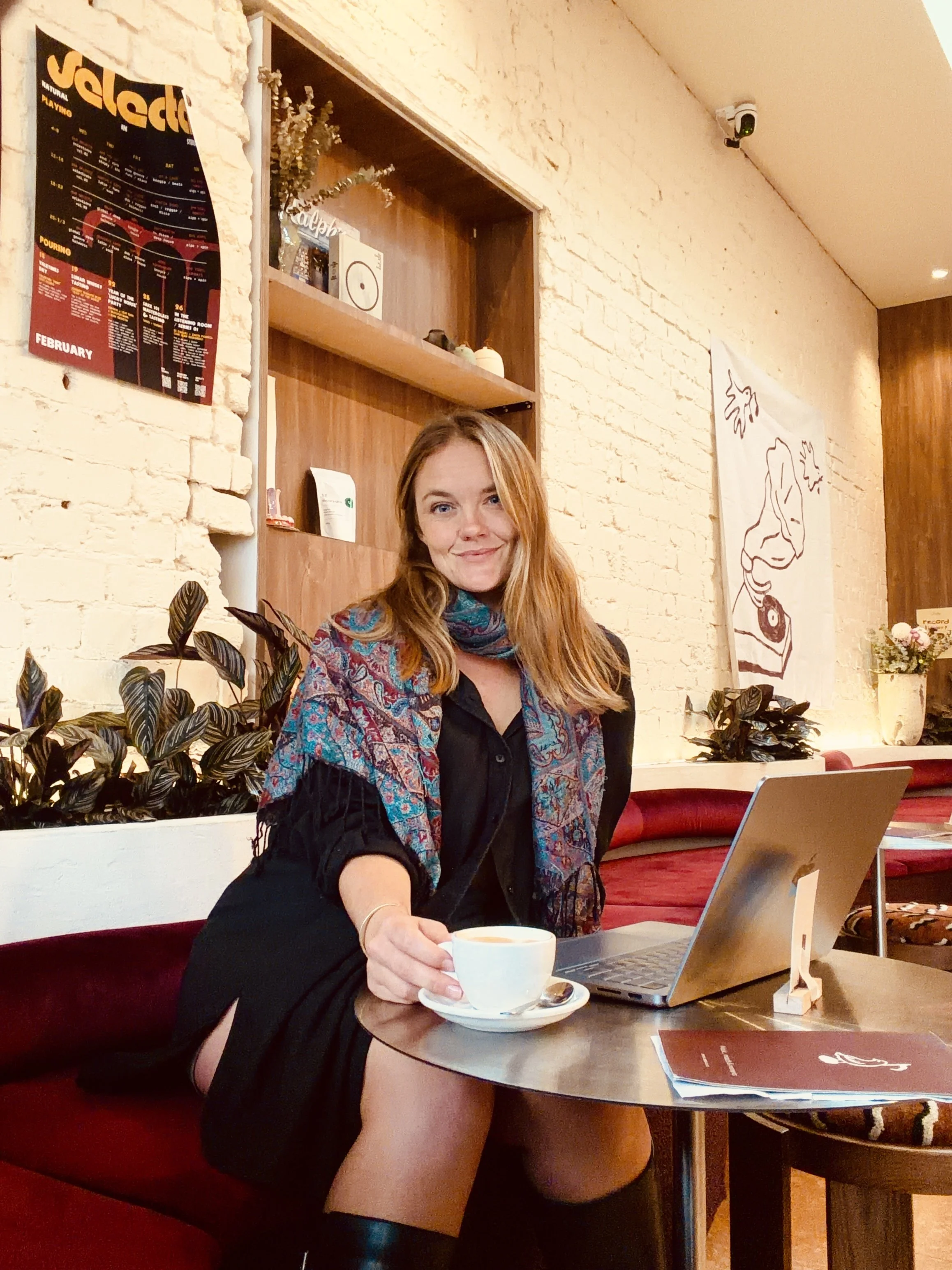 Sophie in a strategy session