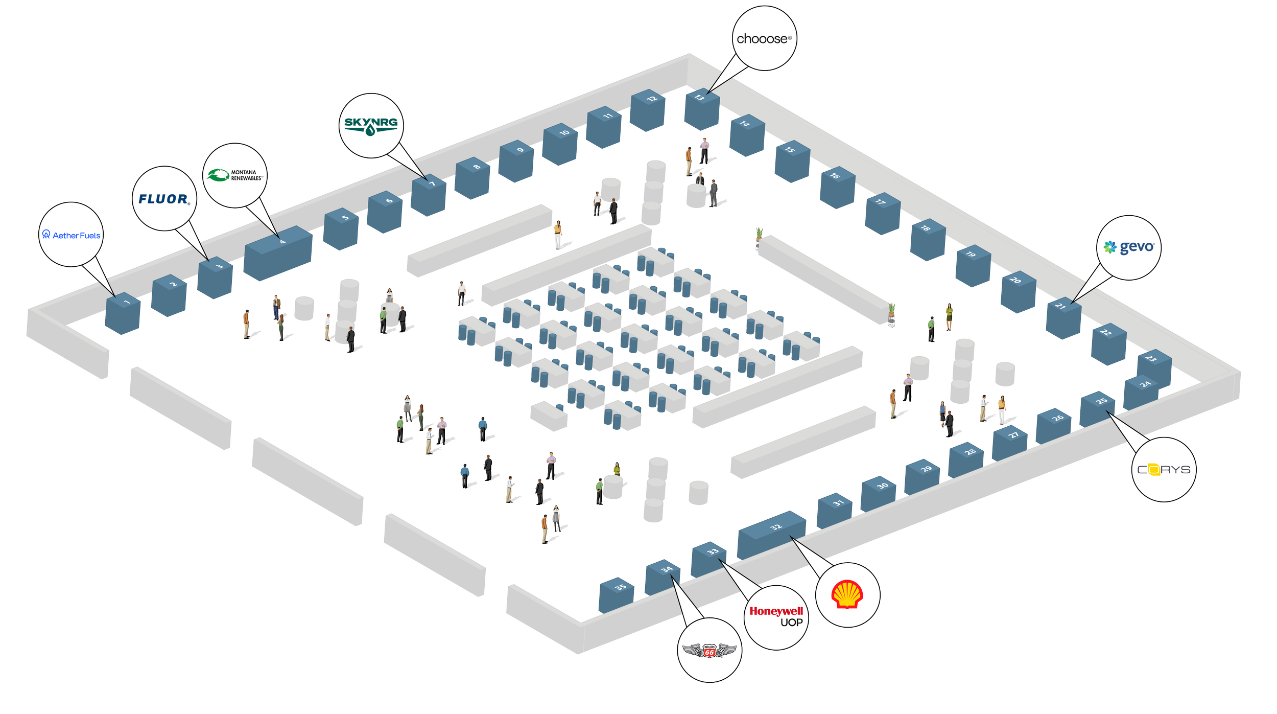 SAF Congress North America 2026 Exhibition Floorplan