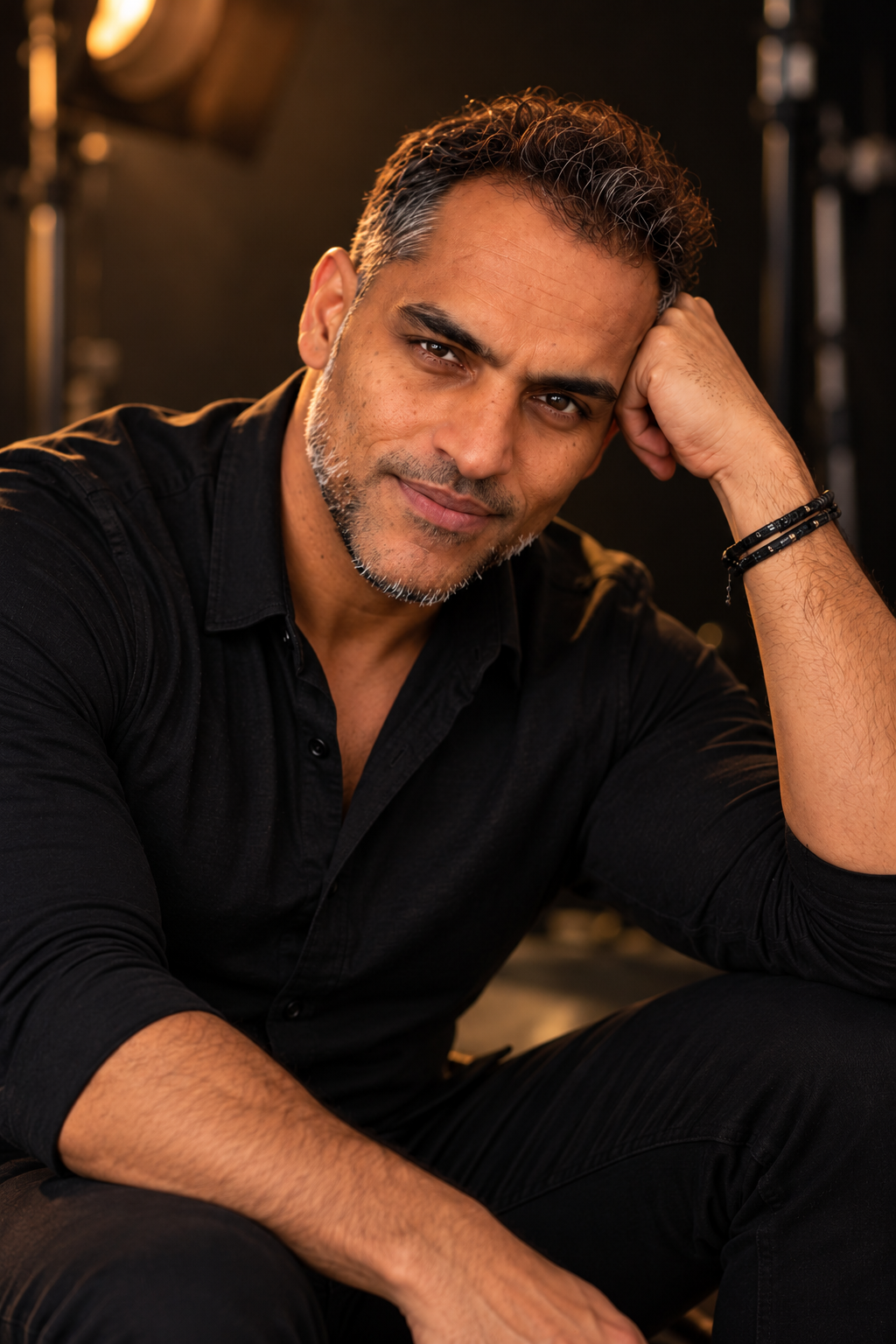 Asif photographing a Boudoir Studio New York client