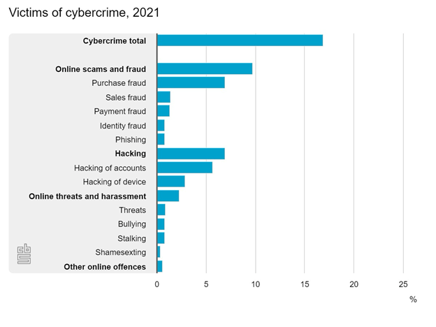 Figure 1 - Centraal Bureau voor de Statistiek - Victims of cybercrime, 2022 The Netherlands