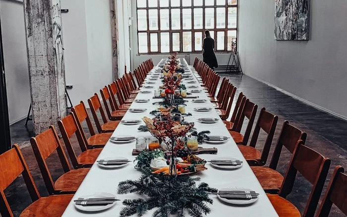 Feierliche Winterveranstaltung mit stilvollem Ambiente