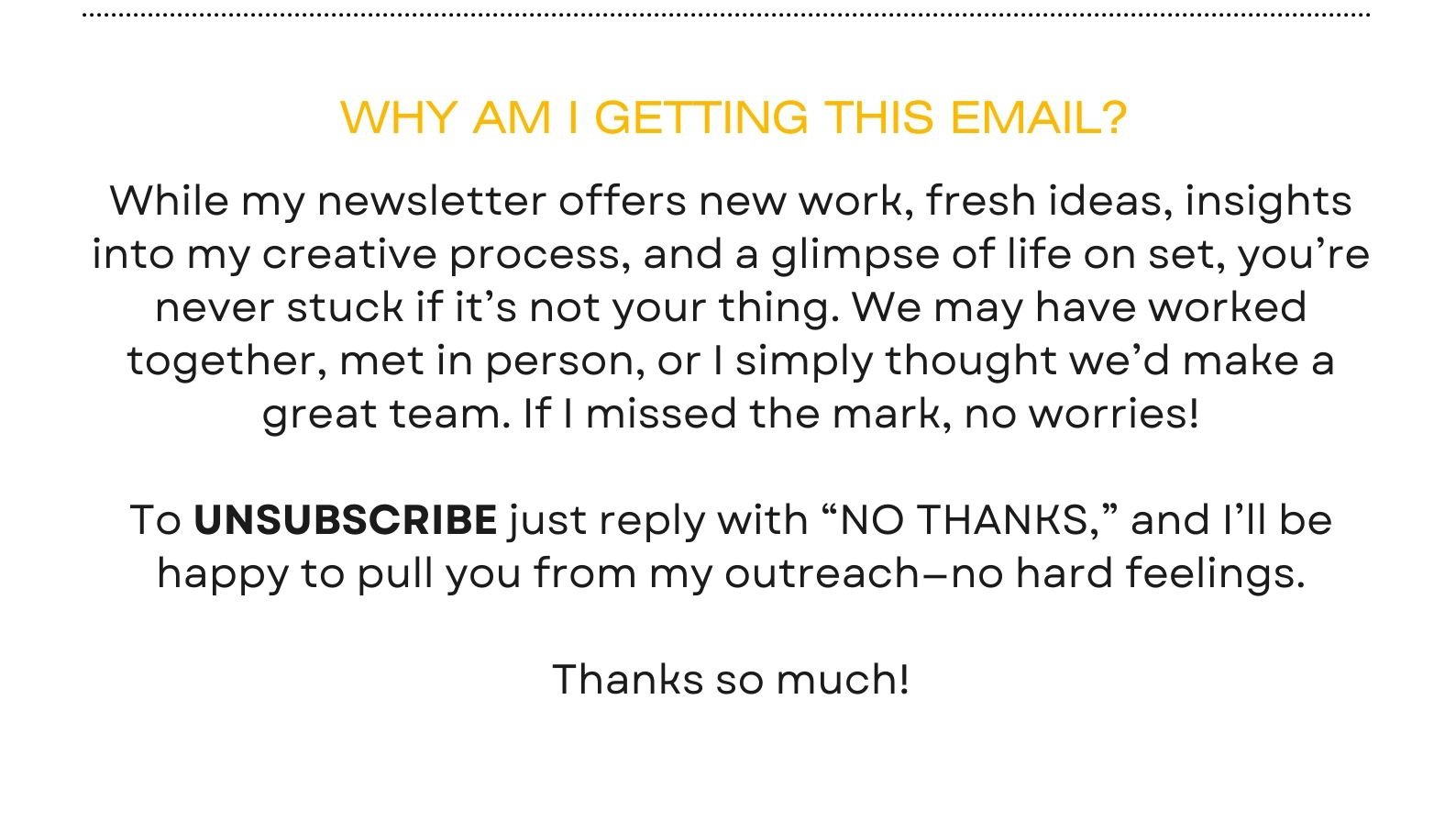 Unsubscribe