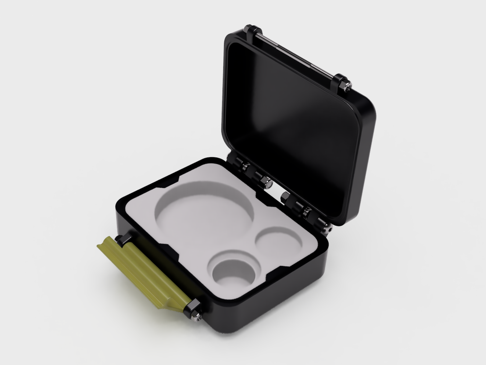 Lens case open - black