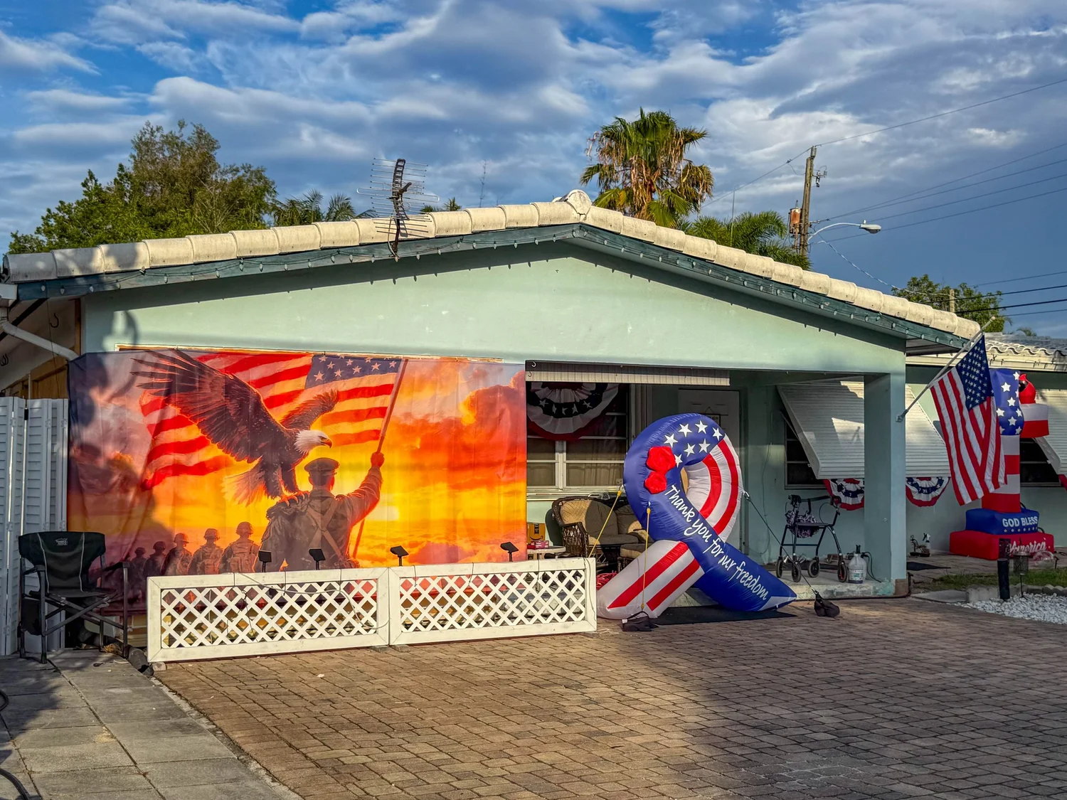 Oakland Park, Florida — shot through the car window, June, 2026