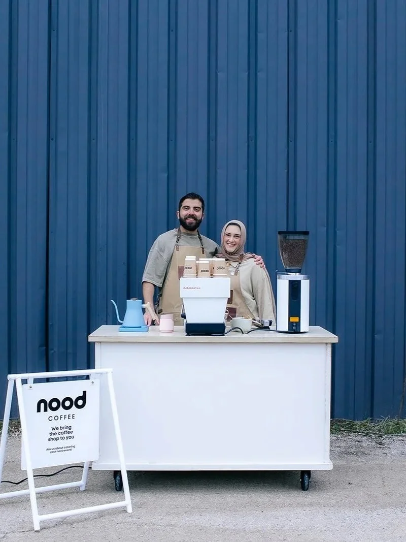 Nood Coffee mobile espresso cart at a Chicago event