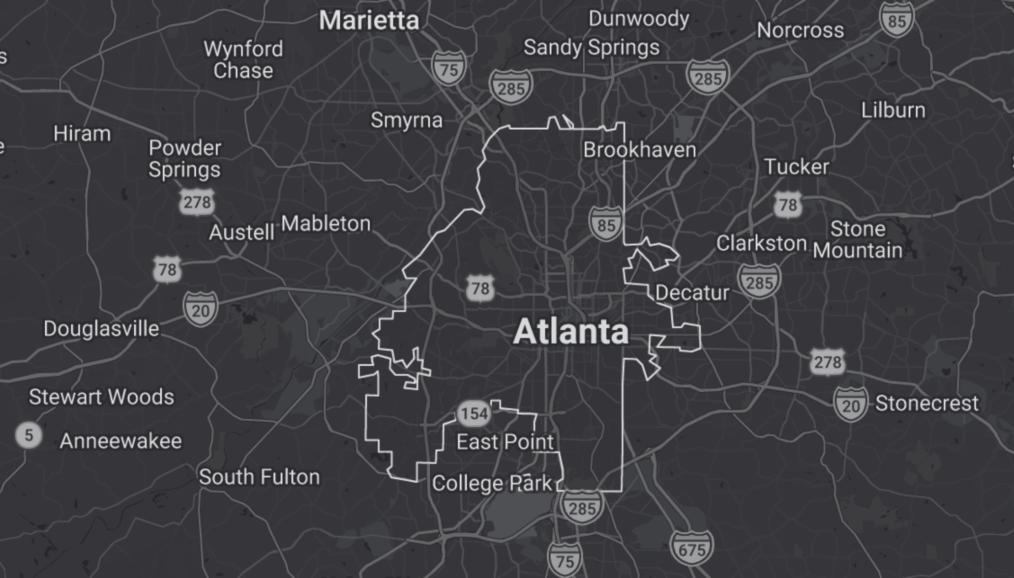 OrangeBag coverage map across Greater Atlanta