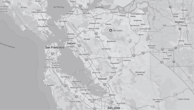 OrangeBag coverage map across San Francisco and the Bay Area
