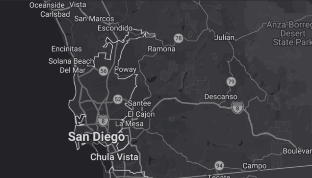 OrangeBag coverage map across San Diego