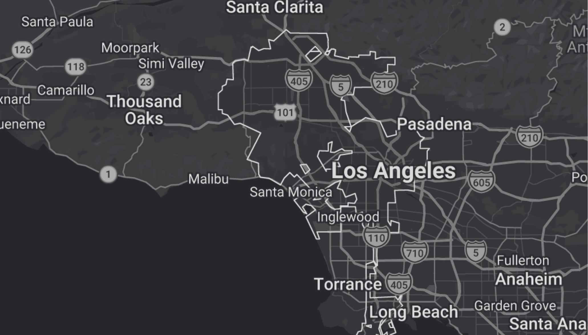 OrangeBag coverage map across Los Angeles