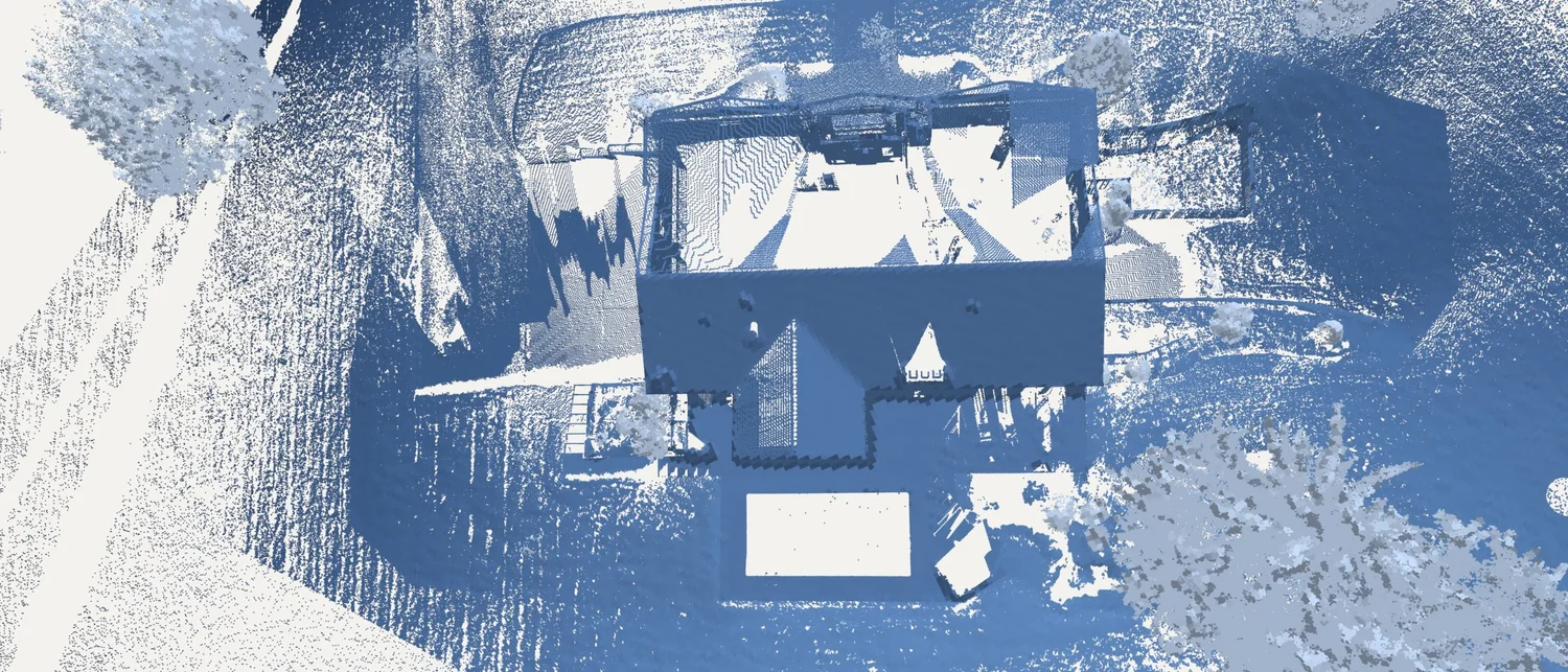 The point cloud from above
