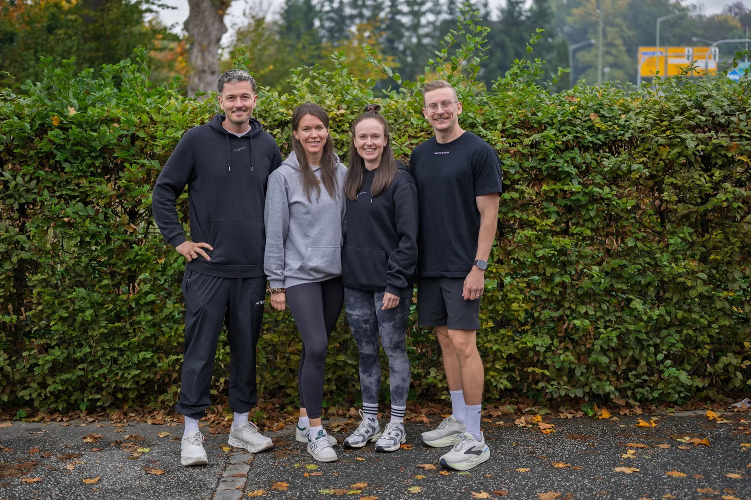 Die Coaches Päddi, Cari, Steffi und Kev