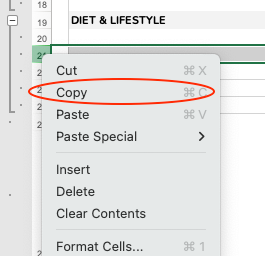 Right Click Copy