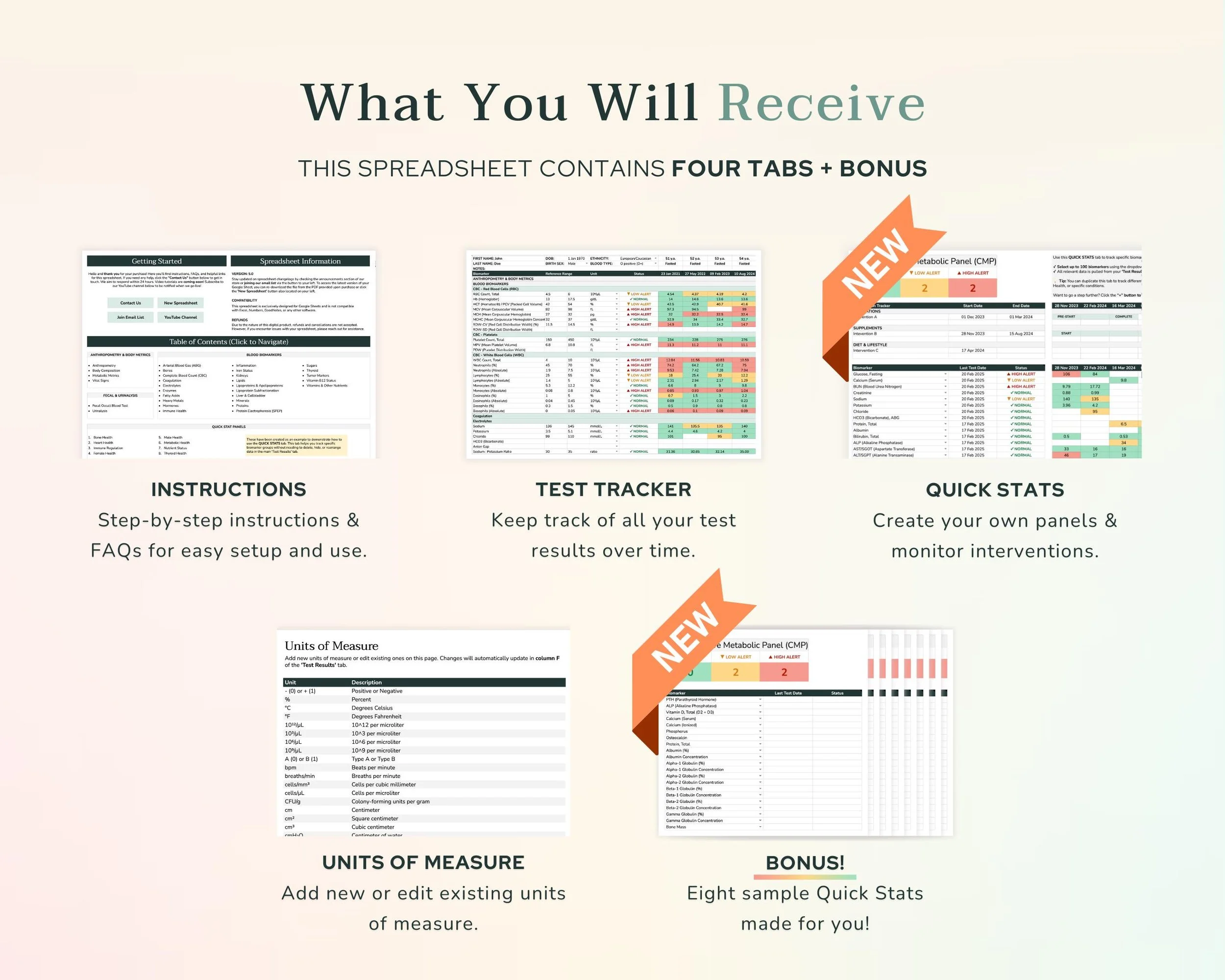 What You Will Receive