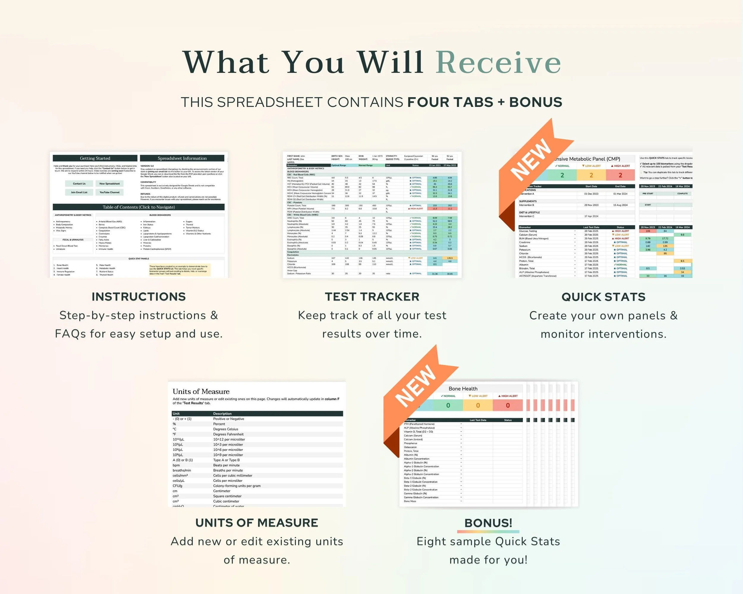 What You Will Receive