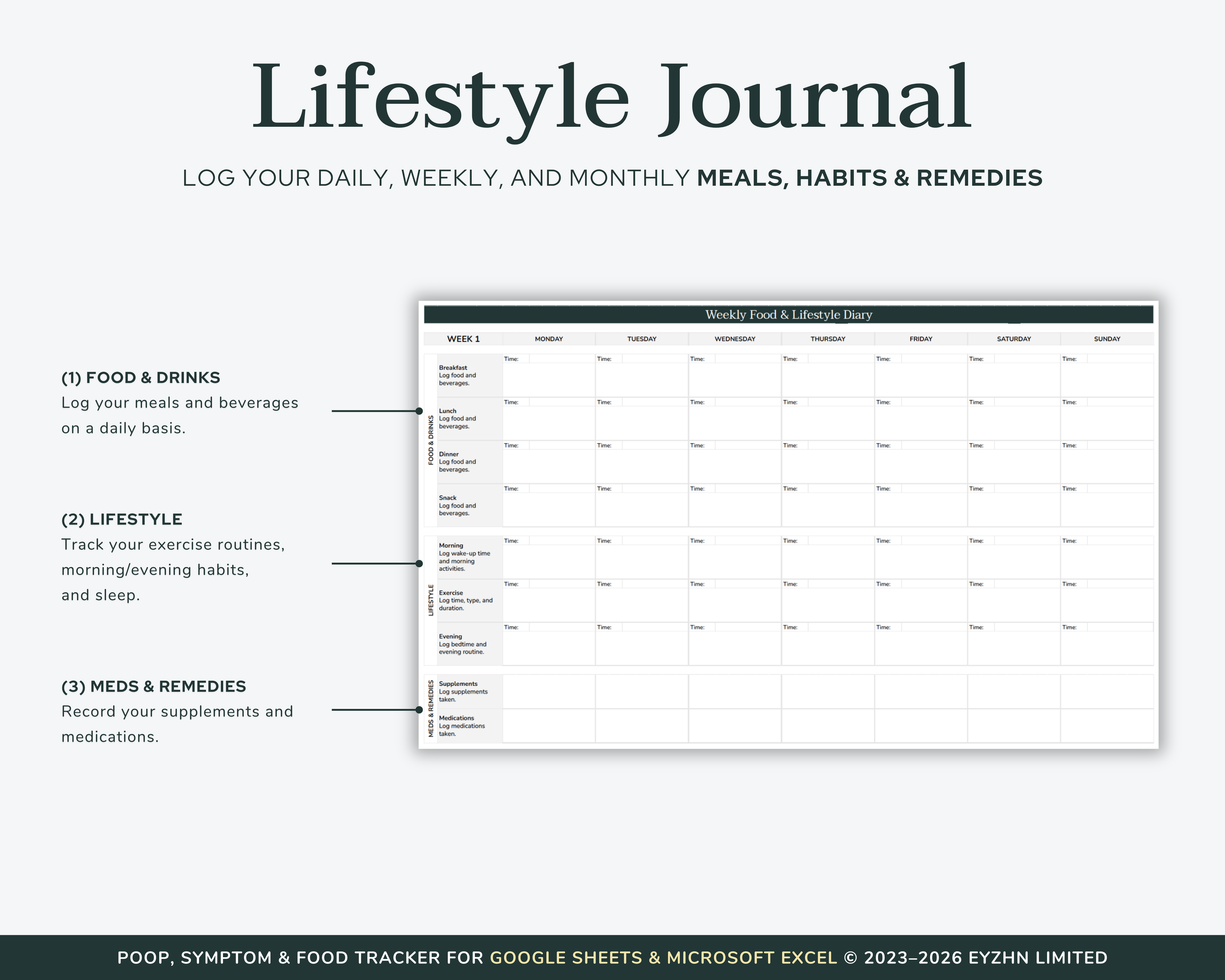 Food and Lifestyle Journal