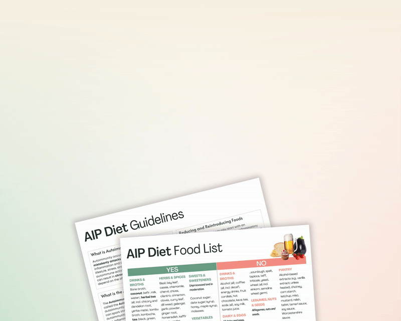 AIP Diet Food List Animation