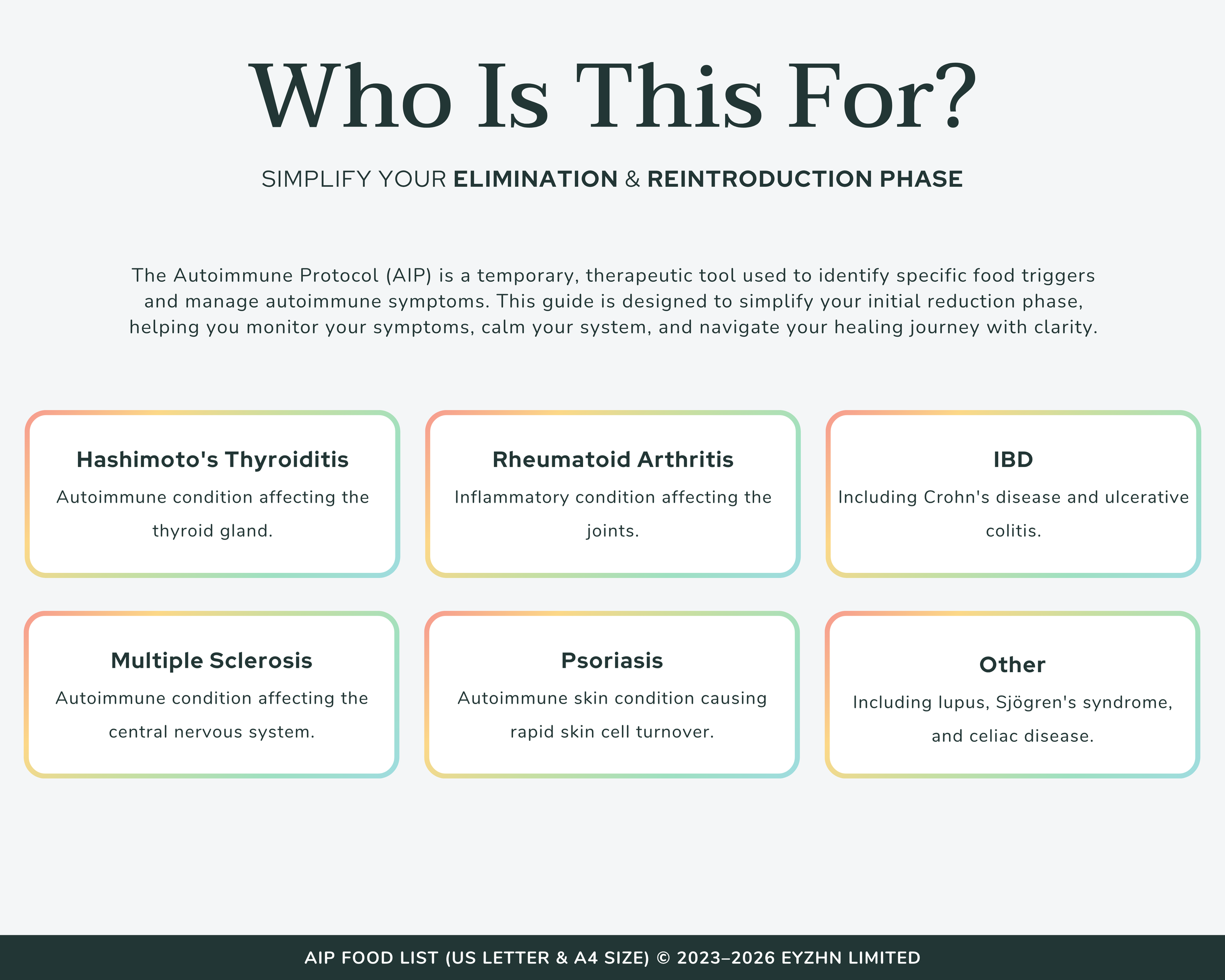 Conditions Benefiting from AIP Diet - Autoimmune Conditions and Gut Health