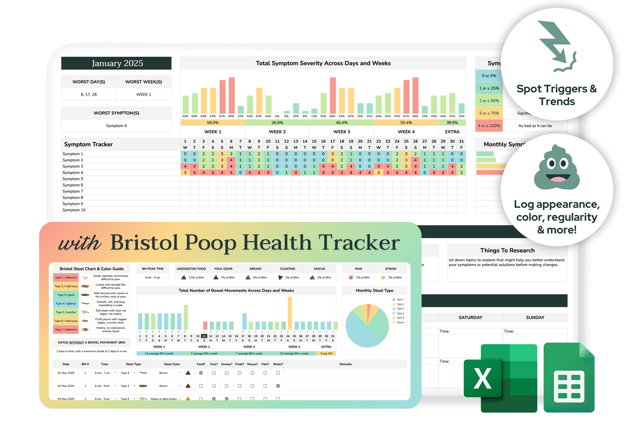 Poop, Symptom & Food Tracker Preview