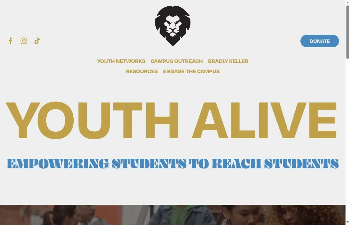 Youth Alive MO public homepage