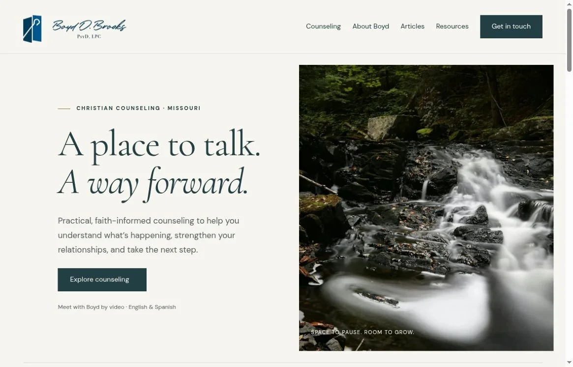 Boyd D. Brooks public homepage