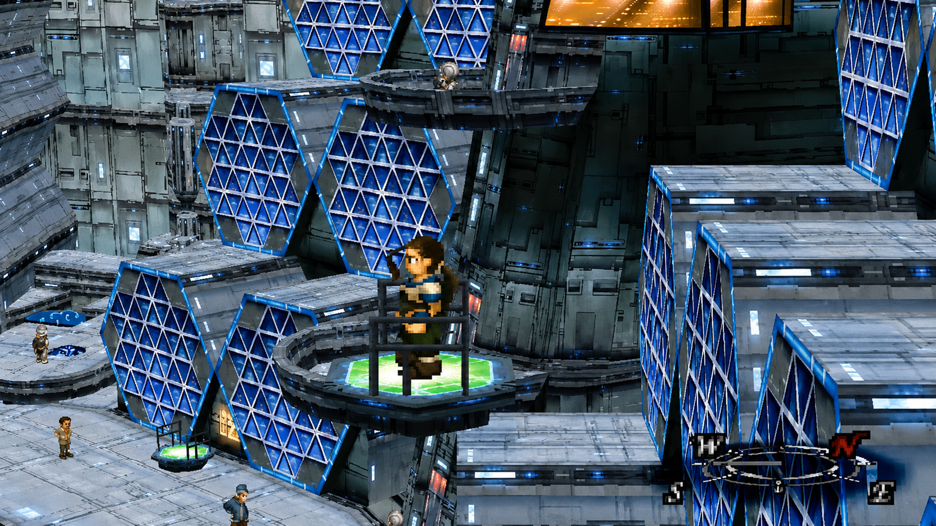 In-game Xenogears screenshot suggestion showing Shevat, Solaris, or late-game worldbuilding imagery