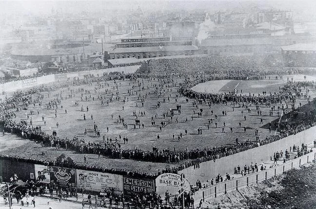 1903 World Series pre-Game 3, Huntington Avenue Grounds