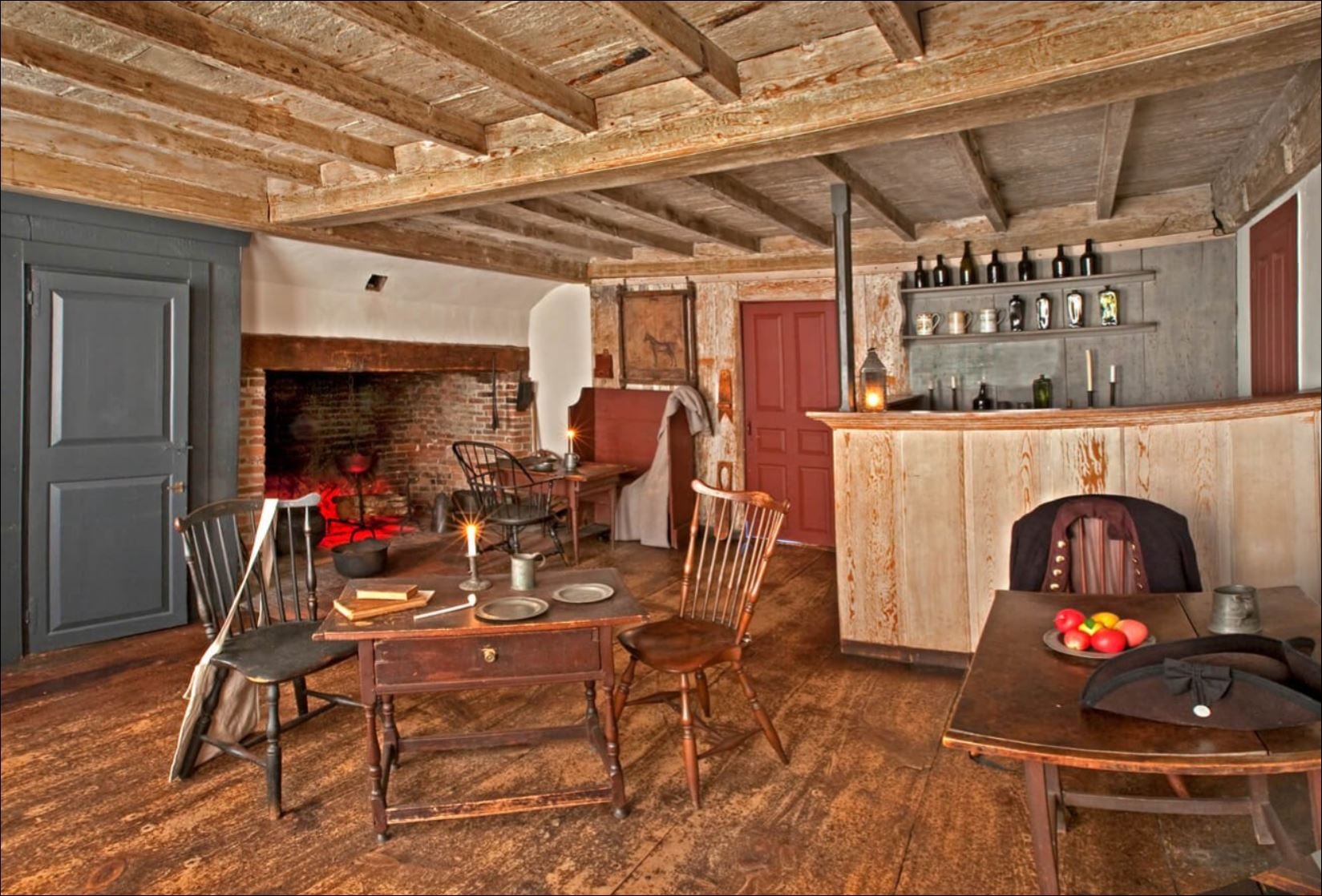 Interior of Buckman Tavern, Lexington, MA