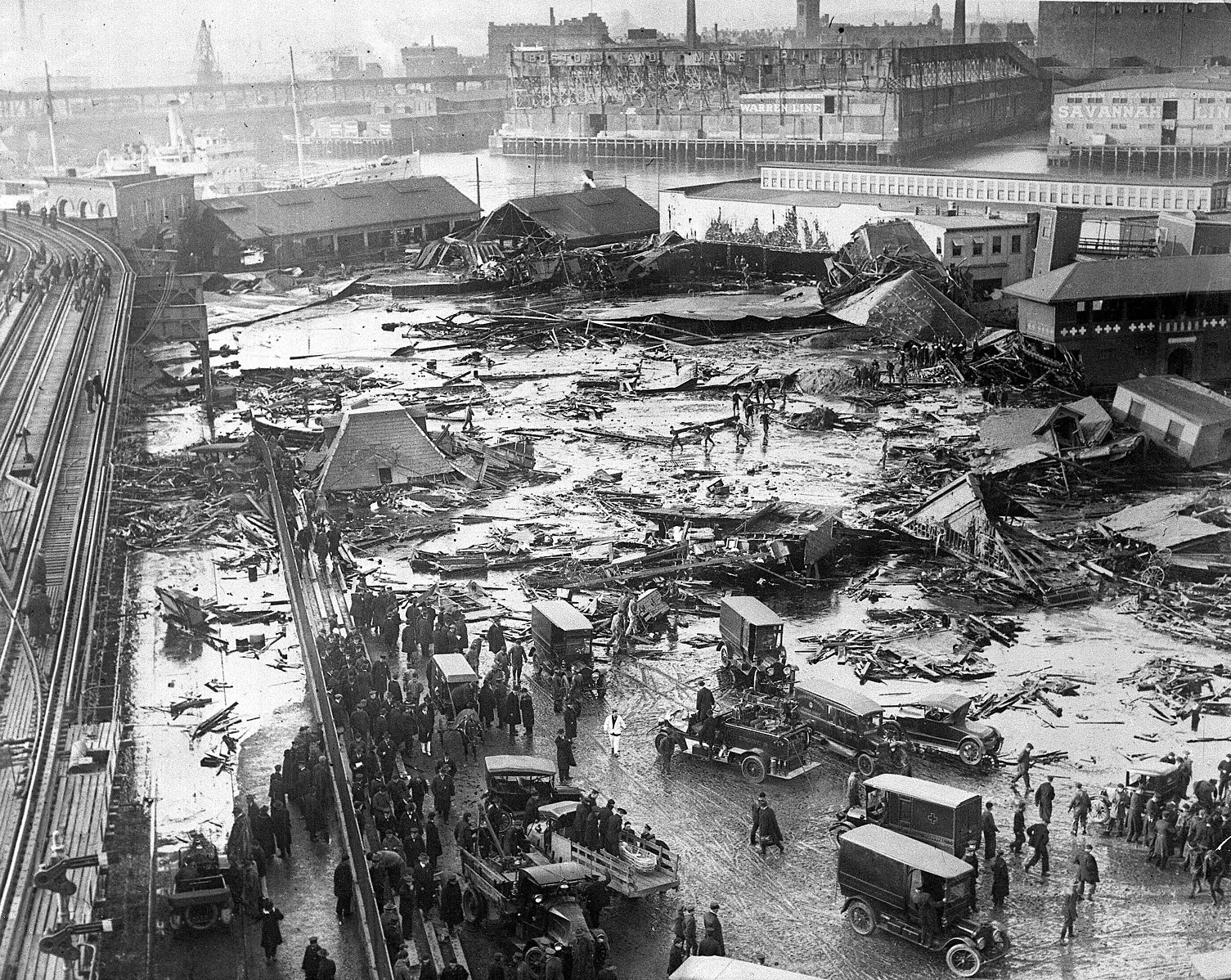 Damage from Great Molasses Flood