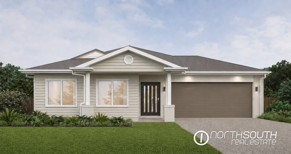 Facade of a four-bedroom single-storey home, Riverbend