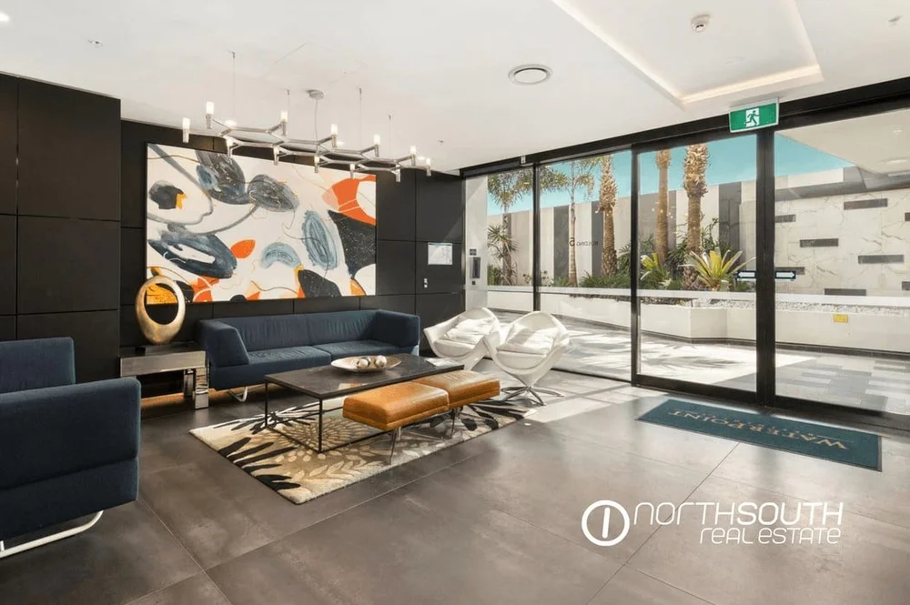Entrance lobby at Waterpoint Residences, Biggera Waters