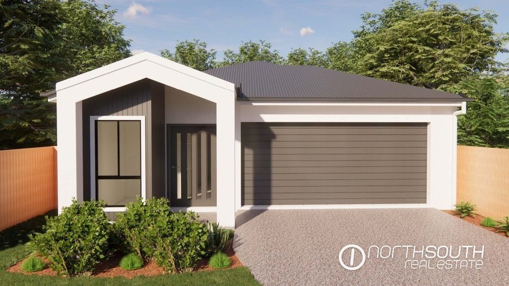 Facade of a four-bedroom single-storey home, Deebing Heights