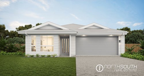 Facade of a four-bedroom single-storey home, Morayfield