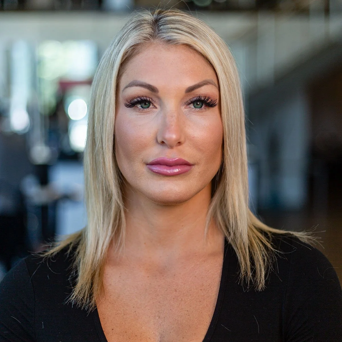 Before tape-in extensions at Tangerine Salon Dallas-Fort Worth