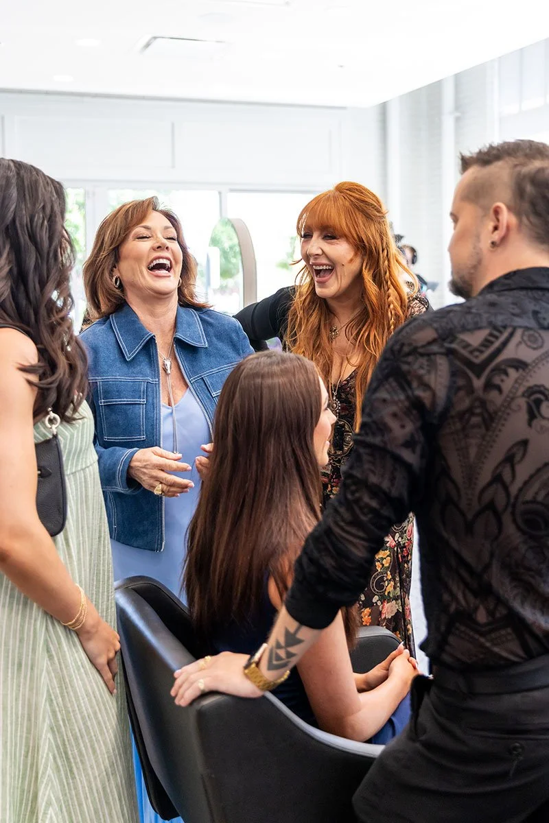 Behind the scenes of Dallas Cowboys Cheerleaders makeover day with Tangerine Salon