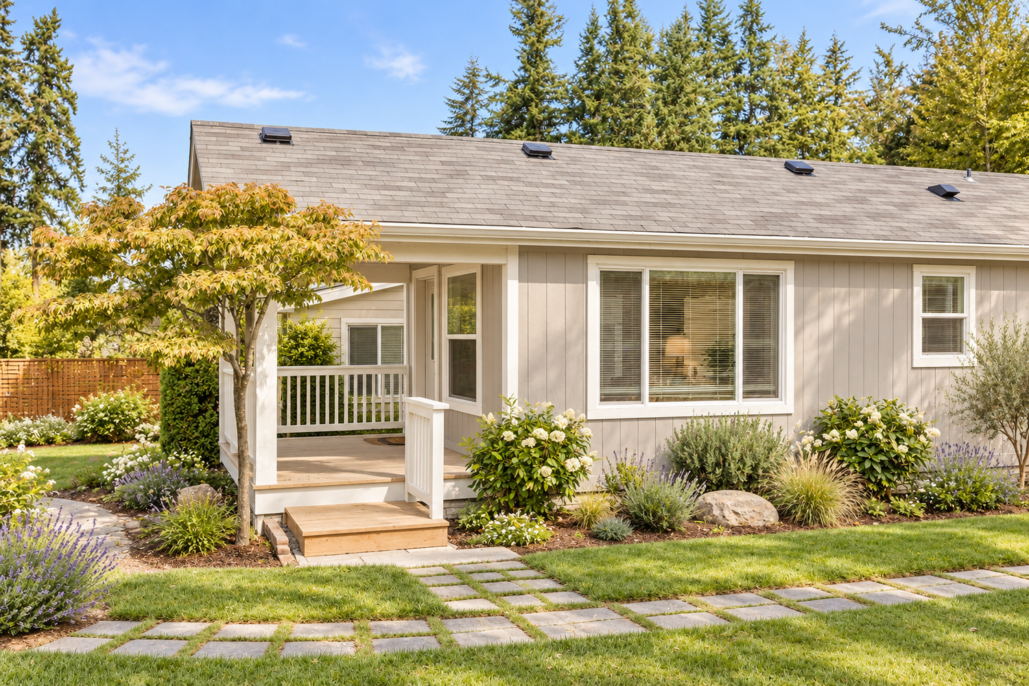 Model 2022 California cottage design concept