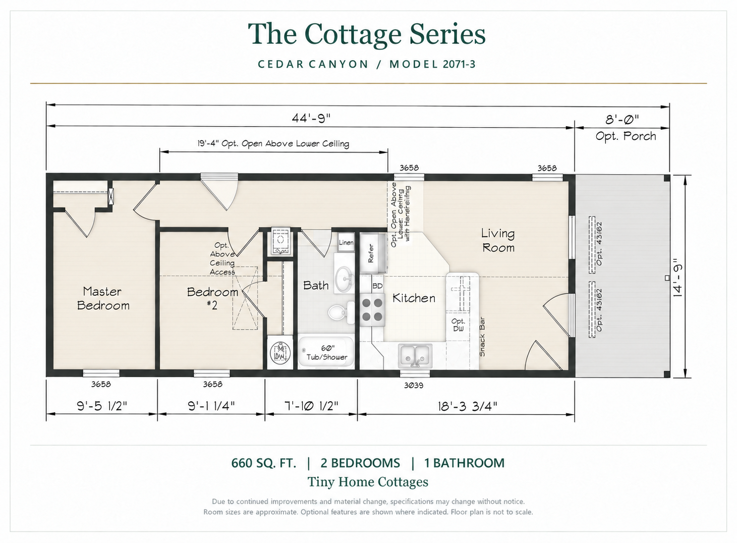Cedar Canyon 2071-3 floor plan