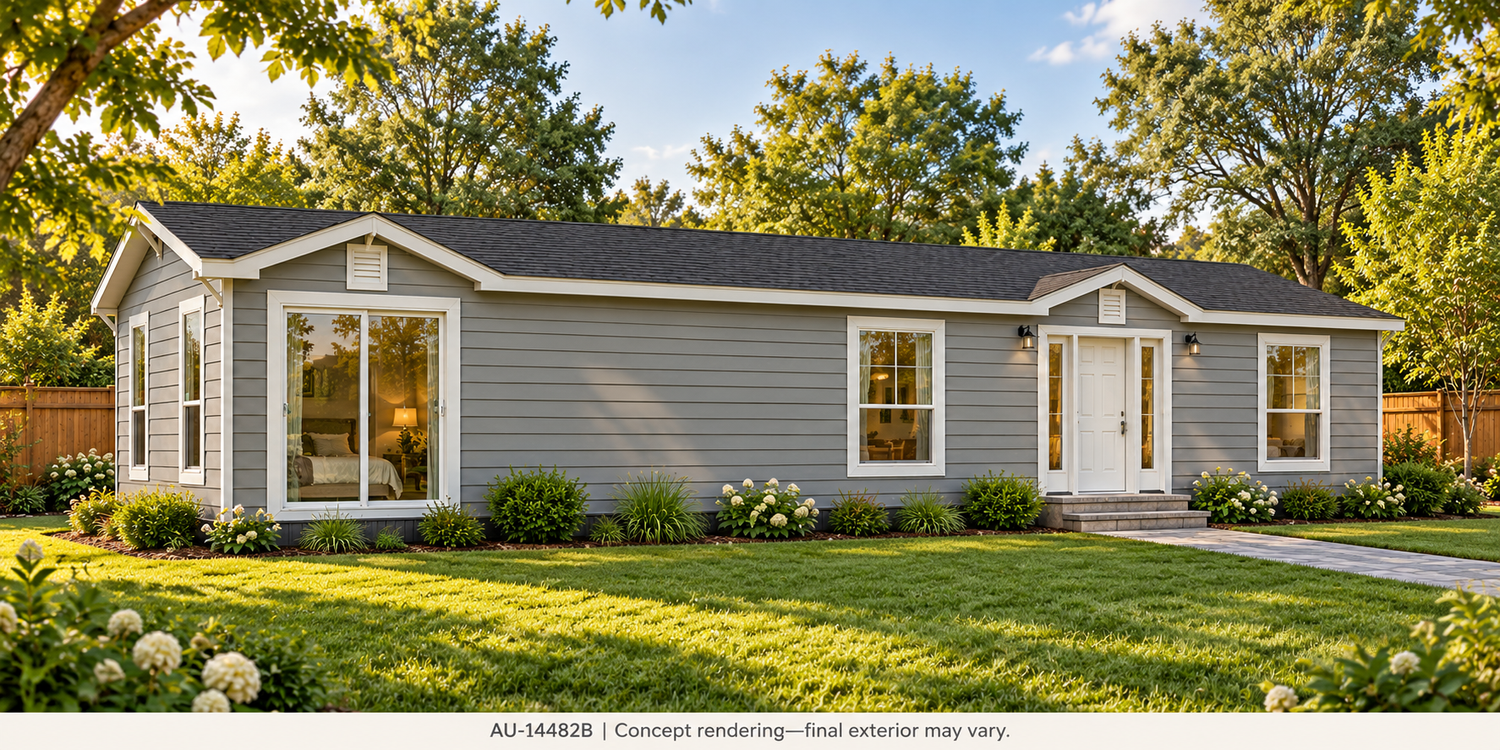 AU-14482B backyard exterior concept rendering