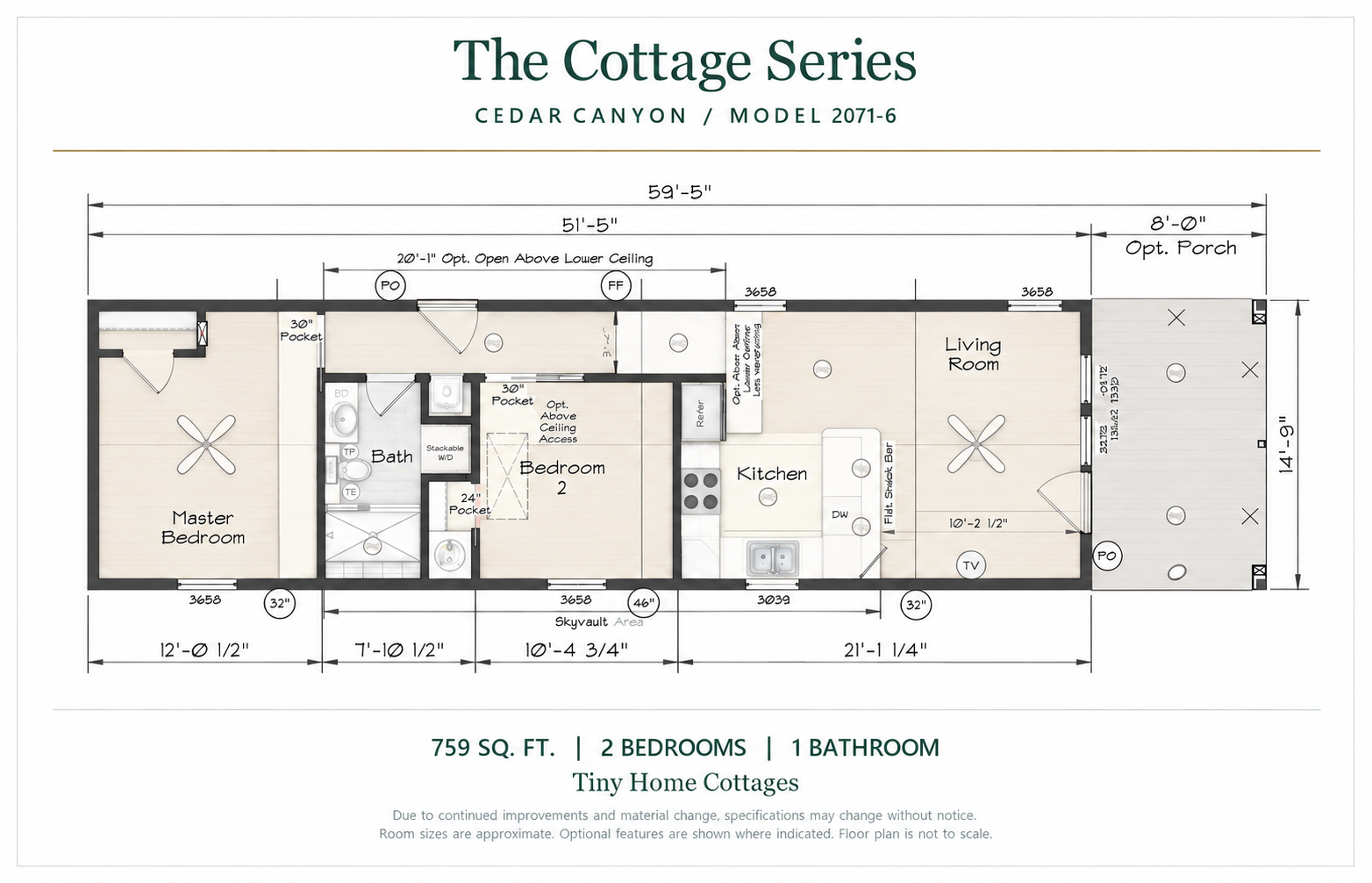 Cedar Canyon 2071-6 floor plan