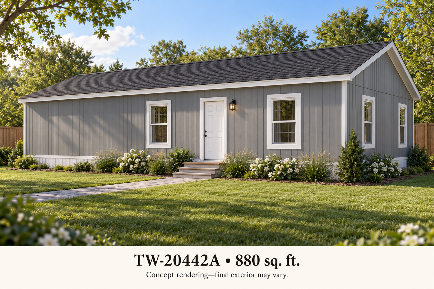 TW-20442A backyard exterior concept