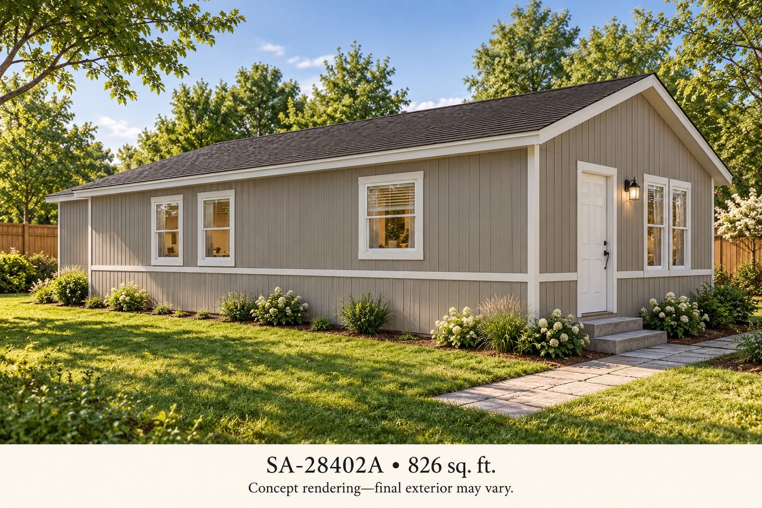 SA-28402A backyard exterior concept