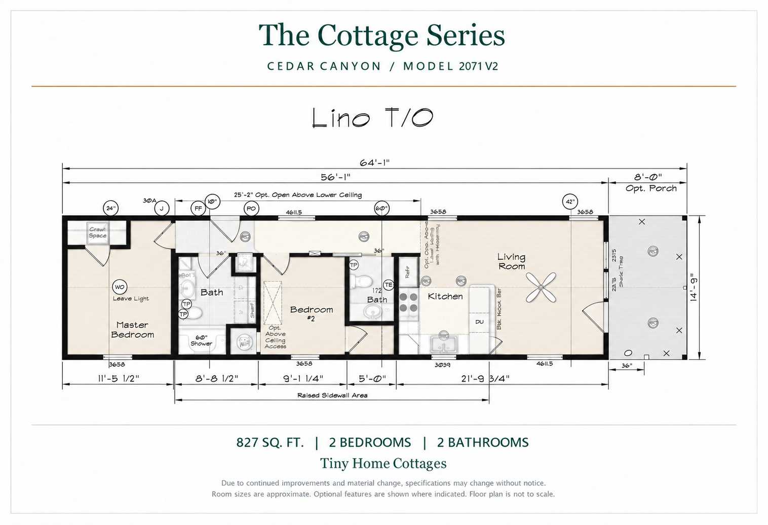 Cedar Canyon 2071 V2 floor plan