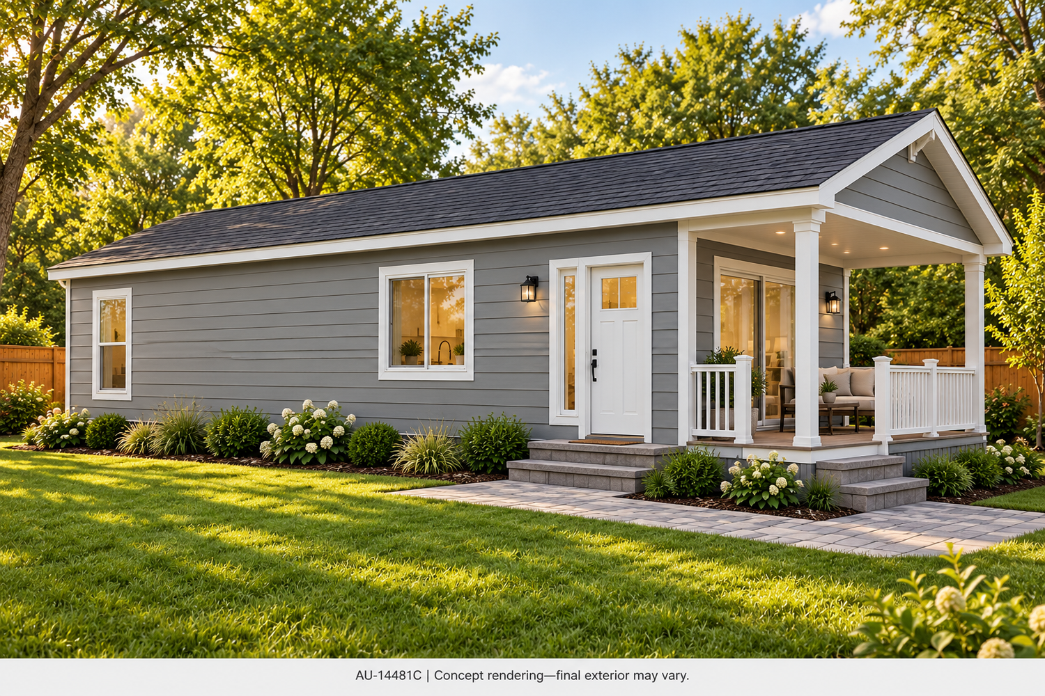 AU-14481C backyard exterior concept rendering
