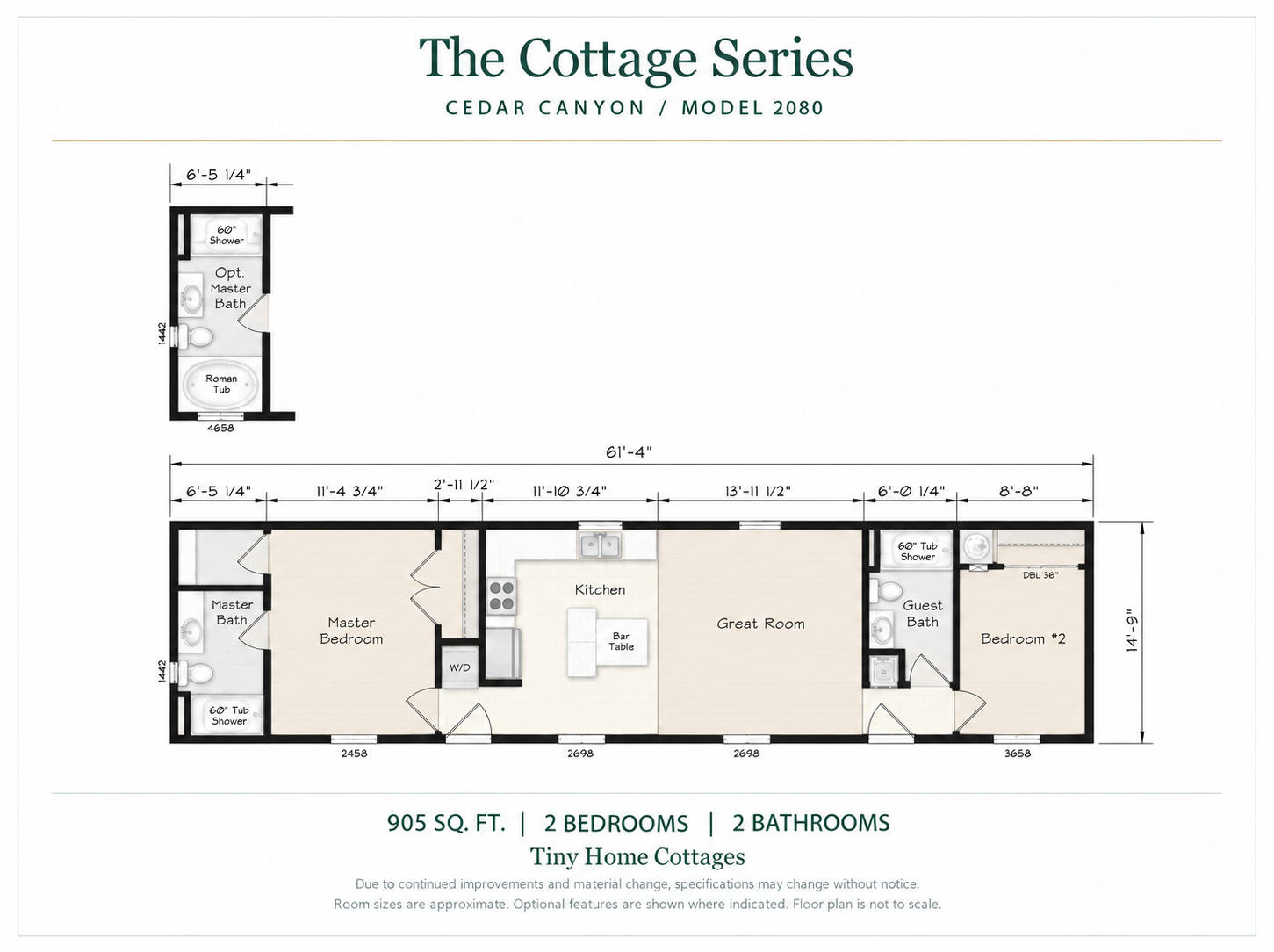Cedar Canyon 2080 floor plan