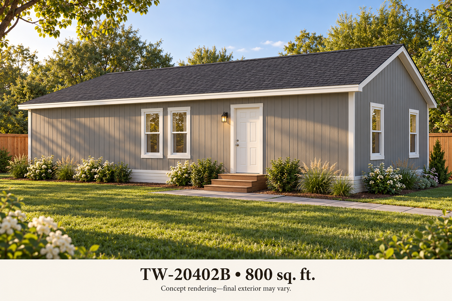 TW-20402B backyard exterior concept
